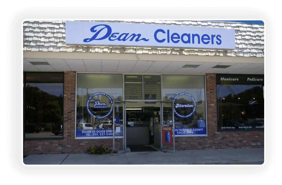 Dean Cleaners sign